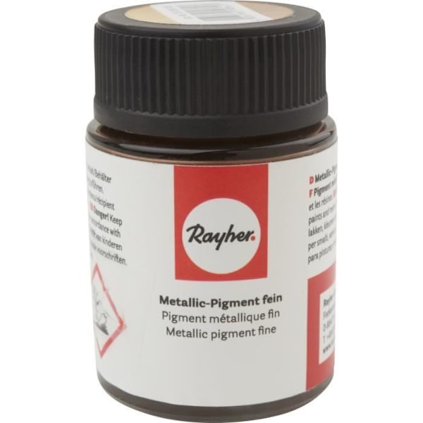 Metallisk pigment - RAYHER - Guld - 20 ml - För färger och harts - Ekonomiskt och mångsidigt Guld