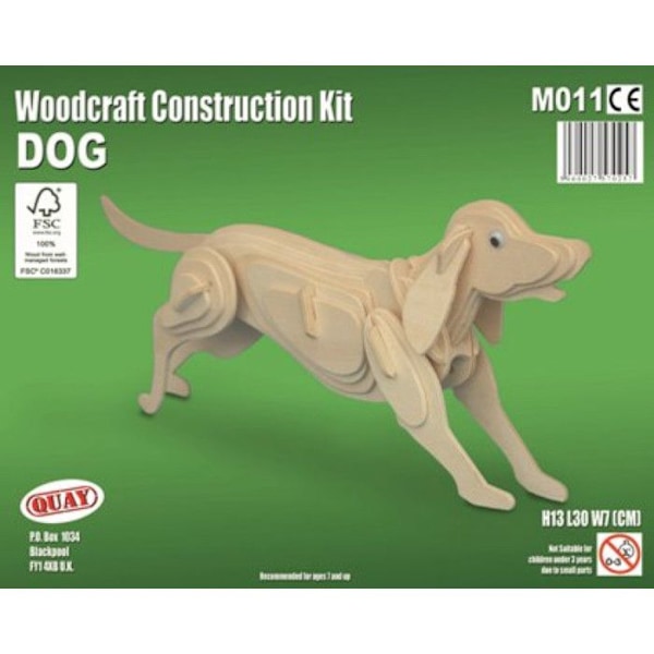 Kaj - Trämodell Hund