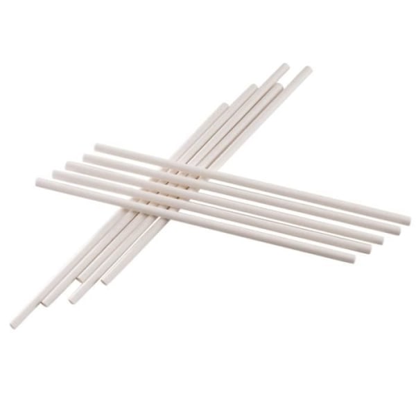 Lollipop pinnar - DEKORA - Vit - Set om 2 - 15cm Vit