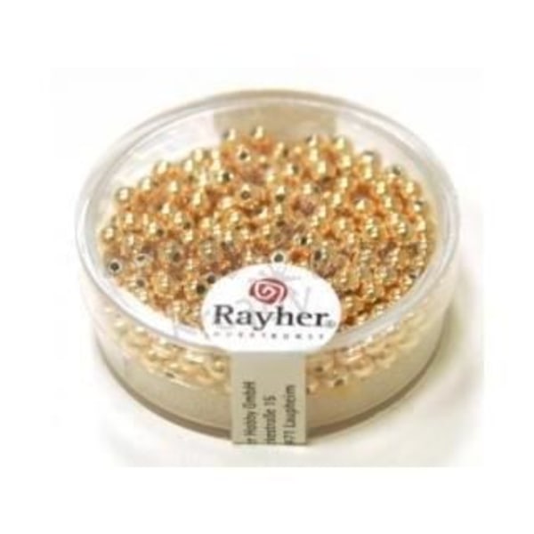 Pärlor - Rayher - Guldiga - Färg: Guld - Typ: Pärlor gyllene