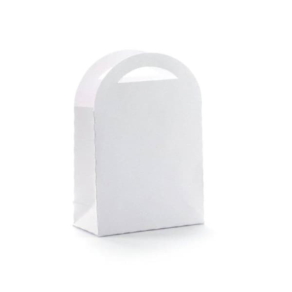 6 GÅVOBUNKAR LITEN VIT PÅSE 70x100 MM Vit