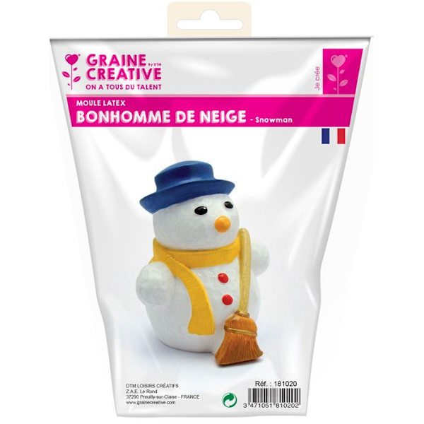 Latexform för snögubbe
