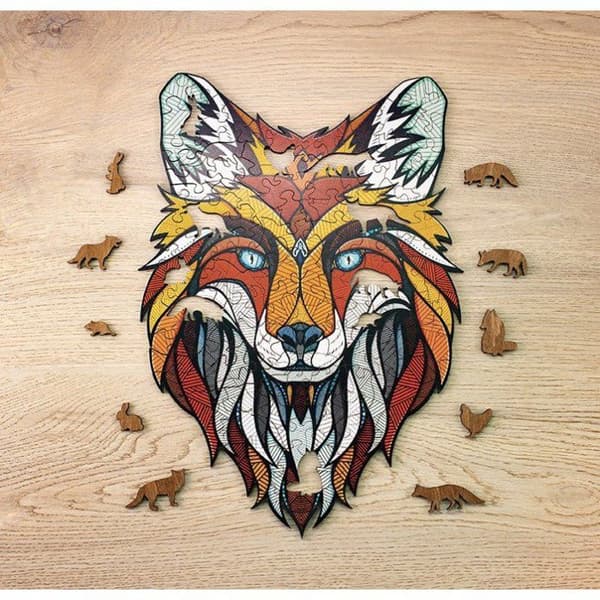 PUZZLE RÄV Färgad