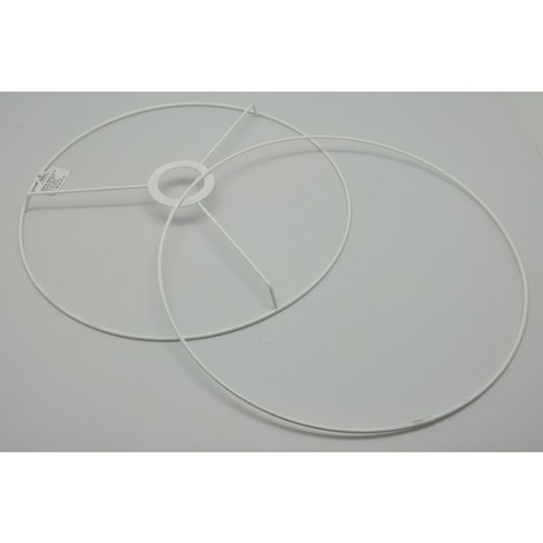 Ens. armaturer lampskärm cirkel Ø30 cm Vit