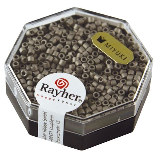 Miyuki Delica Bead - 2,2 mm - Stålgrå frostad metallic - Miyuki Grå