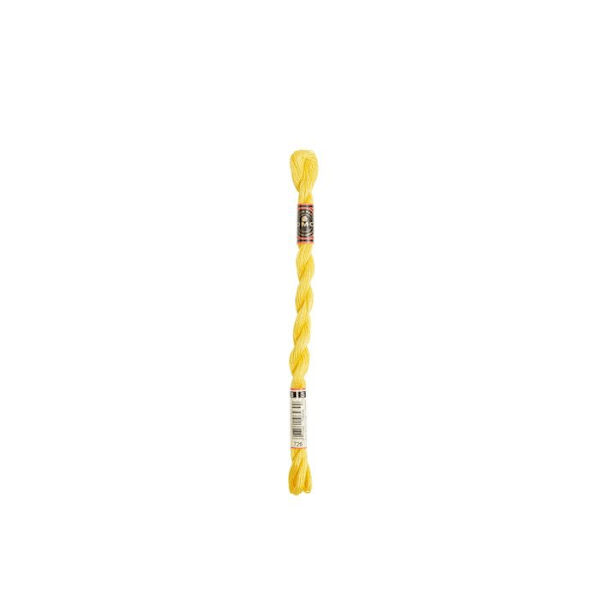 Fil DMC Coton Perlé Liten N8 Col. 726 Gul