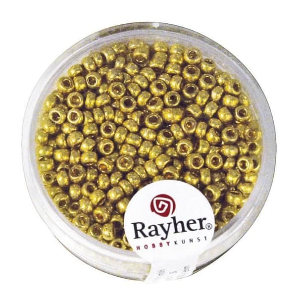 RAYHER Rocailles 26mm Ø Guld Guld