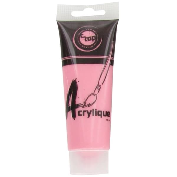 Matt akrylfärg rosa tub 75 ml Ros