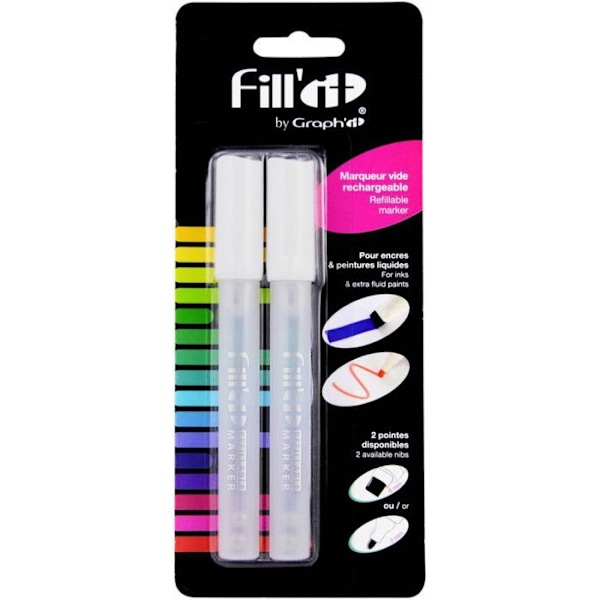 Fylld Markörer Fill'It tomma 4,5mm (set om 2) {Färg}