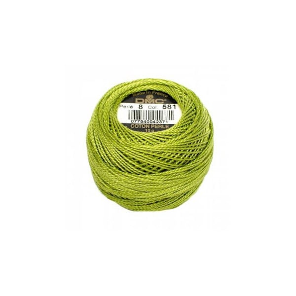 Broderitråd - Locust grön - 581 - Pärlbomull - Kula - DMC - Broderi - Virkning Locust green - 581