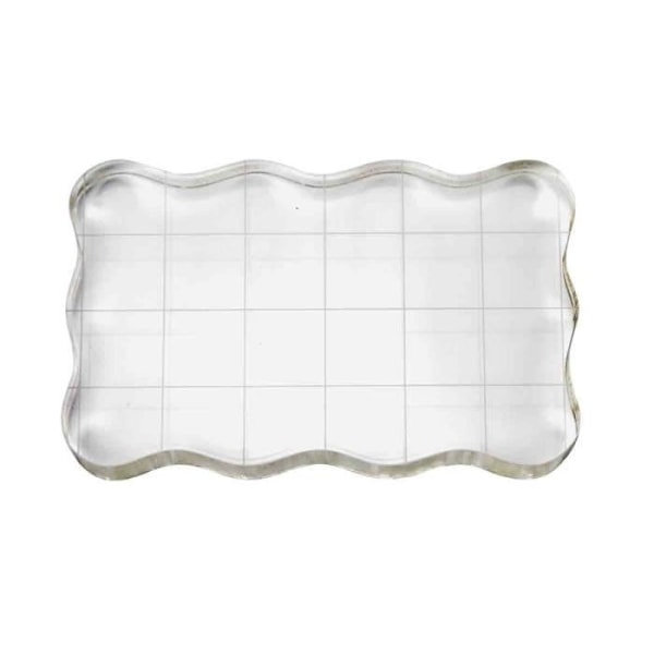 Graduert akrylsockel - MegaCrea - 8 x 5 cm - Plast - Harpiks - Hållbar {Färg}