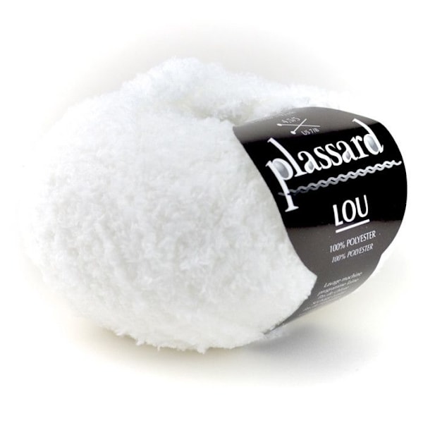 Plassard - Garnboll Lou 110 Vit Vit