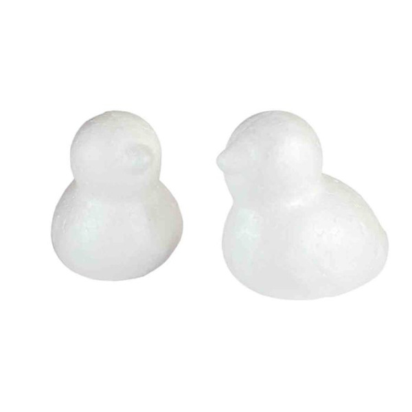 Polystyrenehöna 7x6,5 cm 6-pack Vit