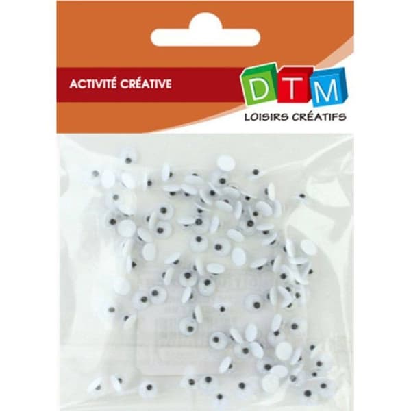 Graine Créative - Mini svarta ögon Ø 5 mm 100 stycken