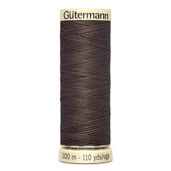 Förpackning med 5 spolar 100m Tråd 100% polyester Gutermann Ref 788988 - Att 480 - aska