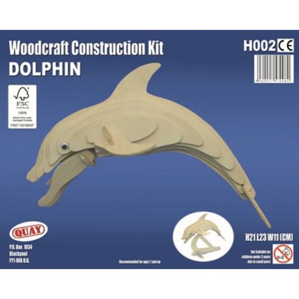 Kaj - Trämodell Delfin