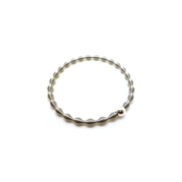 Armband fjäder Stål Boll silverfärgad