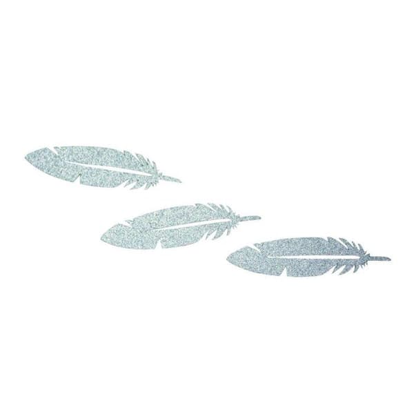 MégaCréa DIY - Silverfjädrar i papper 8cm 24 stycken Pengar
