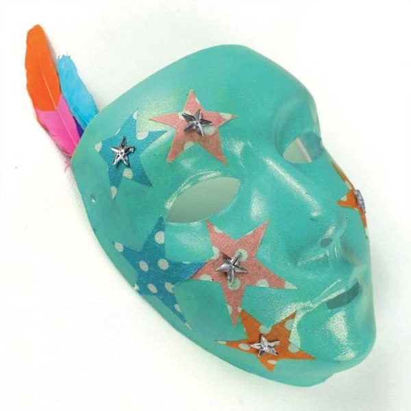 Plastmasker för barn i vitt 15 x 18 cm x 5 stycken Vit