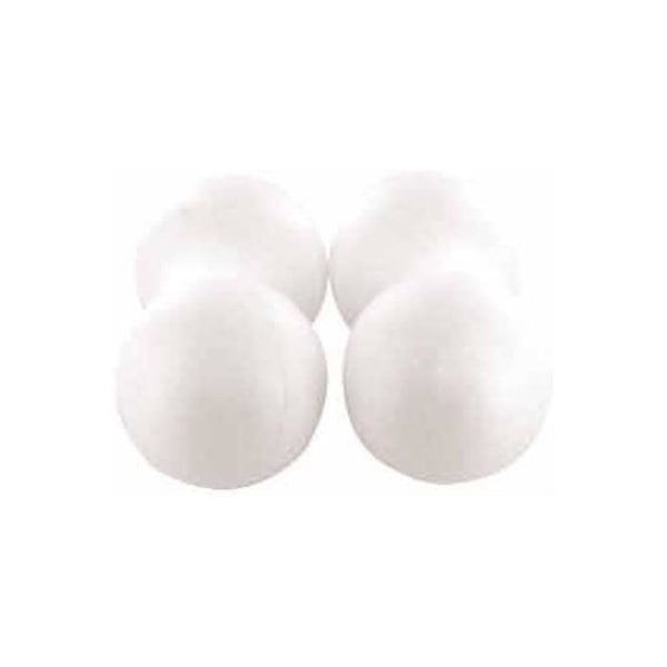 Boules - 0 - Set om 4 - Polystyren - Vit färg - Blandad Vit