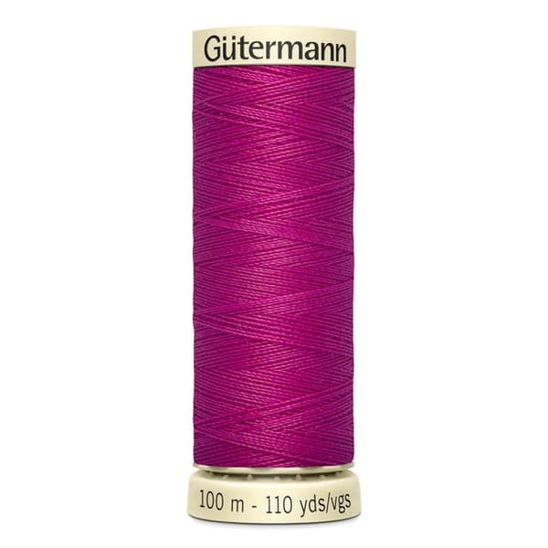 Set med 5 spolar 100m Tråd 100% polyester Gutermann Ref 788988 - Att 877 - fuchsia Fuchsia