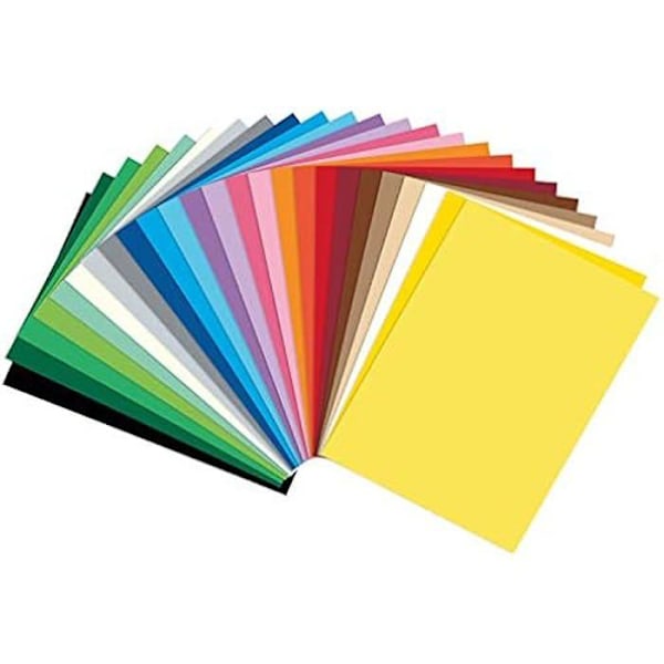 Mosaik av Fotopapper - FOLIA - 6125/25 - 25 Assorterade Ark - 300 g/m² - 25 x 35 cm mångfärgad