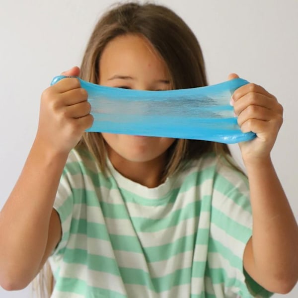 Färgad Transparent Flytande Lim - PRIMO - Fluorescerande Slime - 2 x 240 ml - Aktiverare Inkluderad - Tillverkat i Italien Flerfärgad