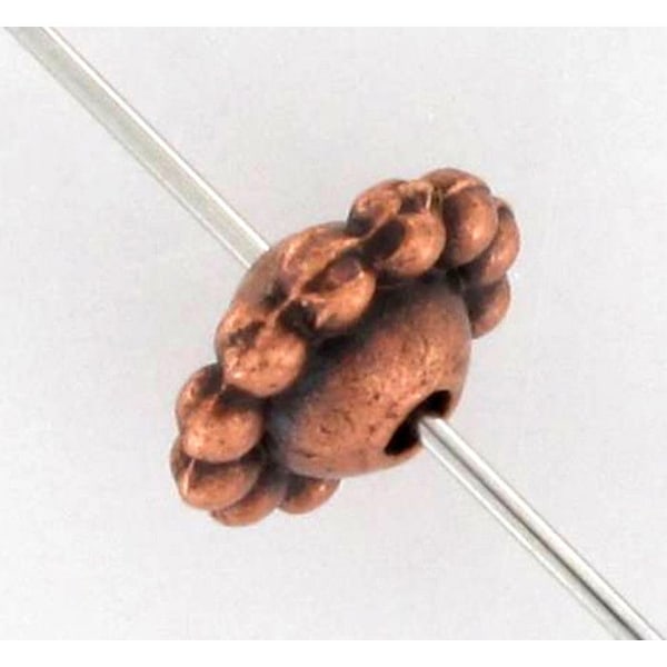 Perle metall skål Ø 8 mm Kopparfärgad (10 stycken) Koppar