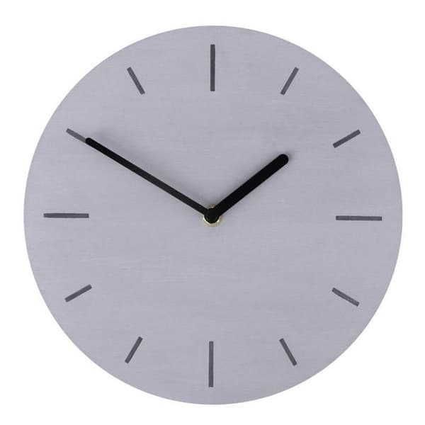 Rund träplatta för klocka 25 cm beige