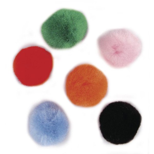 Pomponer 1,5 cm Assortiment 60 bitar