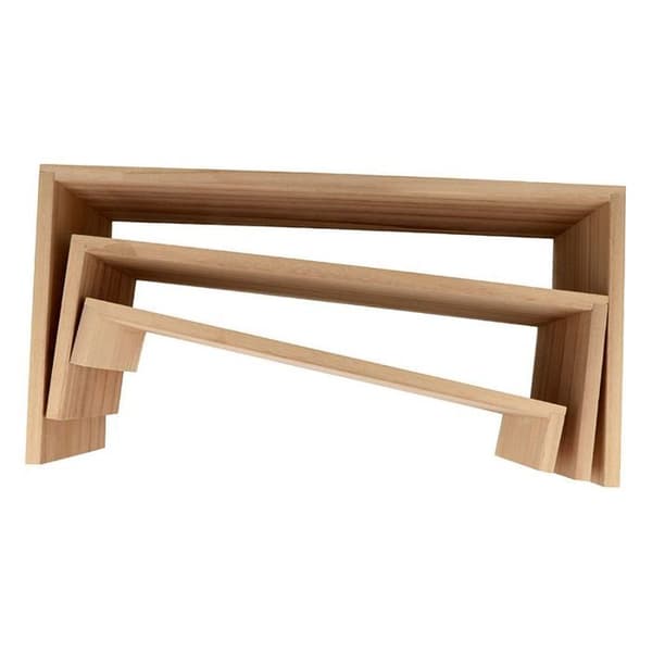 3 häckande HYLLOR - presentation av små kakor beige