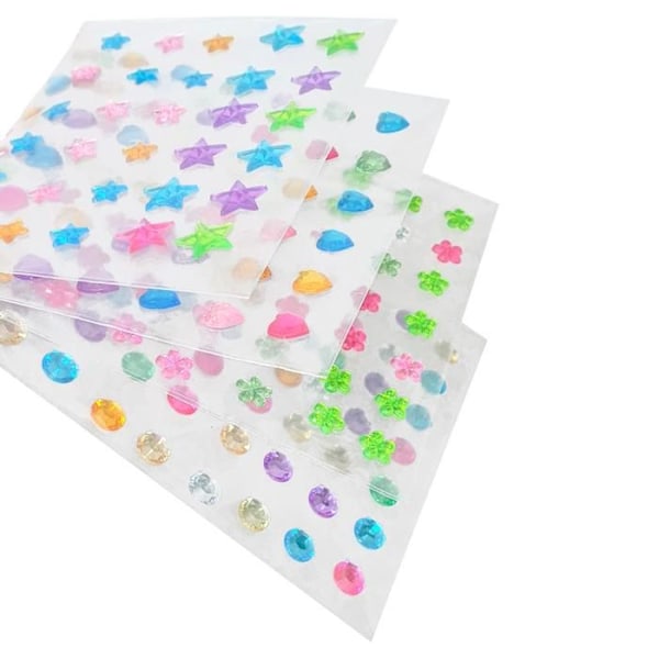 Pärlor strass pastell - Ej specificerat - 198 stycken - 0,8 till 1 cm - Blandad - Barn mångfärgad