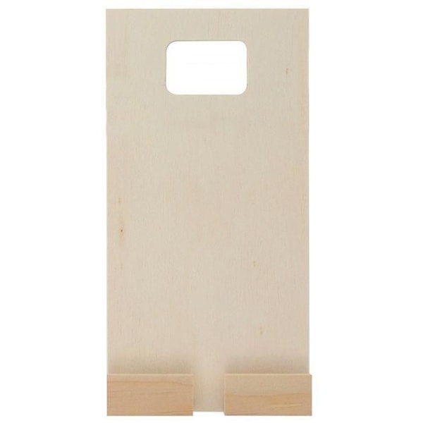 Telefonställ i trä, perfekt för uttag 10x20 cm Beige