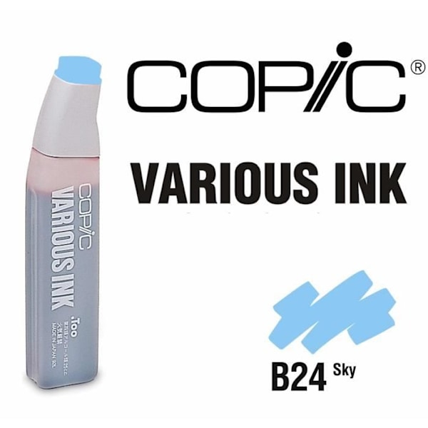 Diverse bläck för Copic B24 Sky mangamarkör - Copic Blue