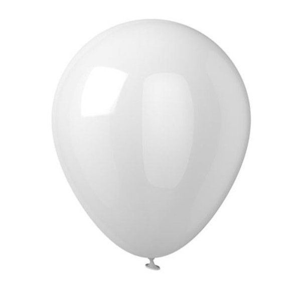 Ballonger av latex uppblåsbara Vita 10 stycken Vit