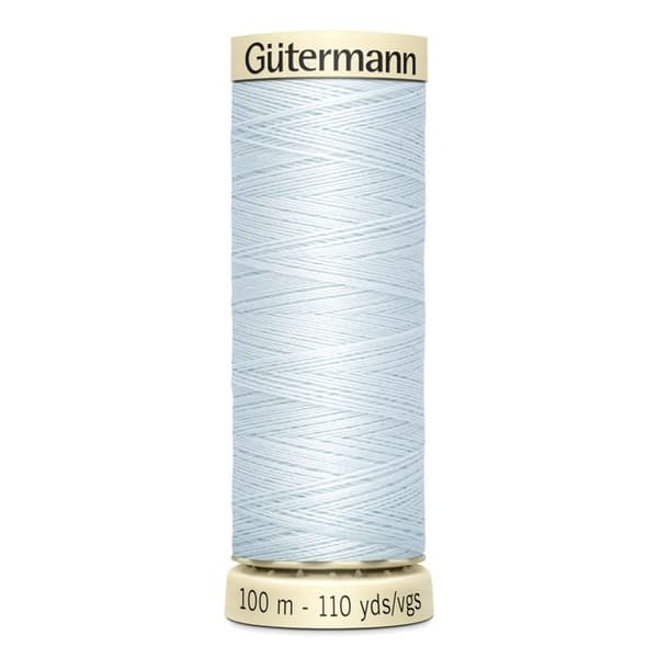 Enhet av 5 spolar 100m Tråd 100% polyester Gutermann Ref 788988 - Art 193 - ljusblå ljusblå