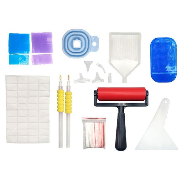 Accessoarer - Diamantmålning - Plastficka - 96 delar