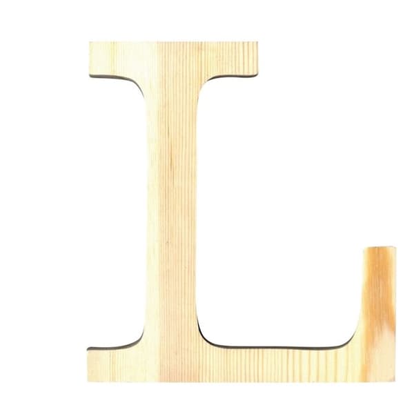 Brev L - 11,5 cm - Trä
