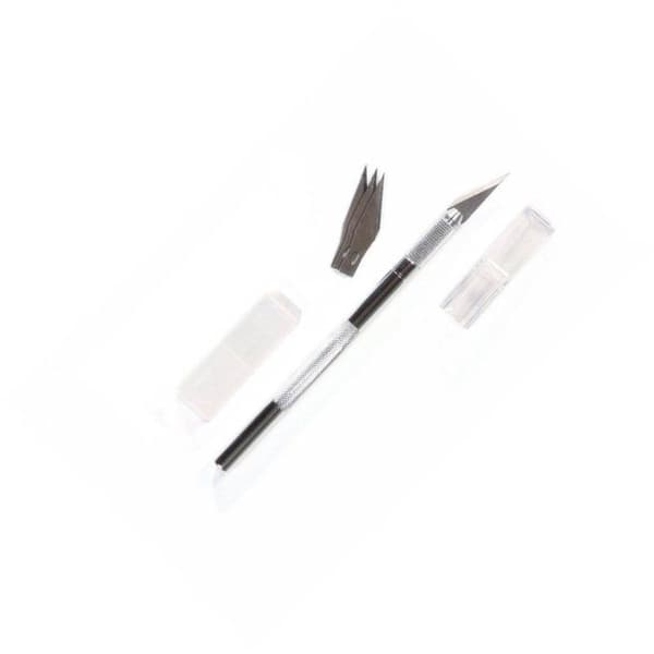 KONSTKNIV OCH 3 BLAD - 14.5 CM Svart