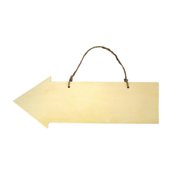 Träpil för upphängning 40 x 14,5 x 0,8 cm beige