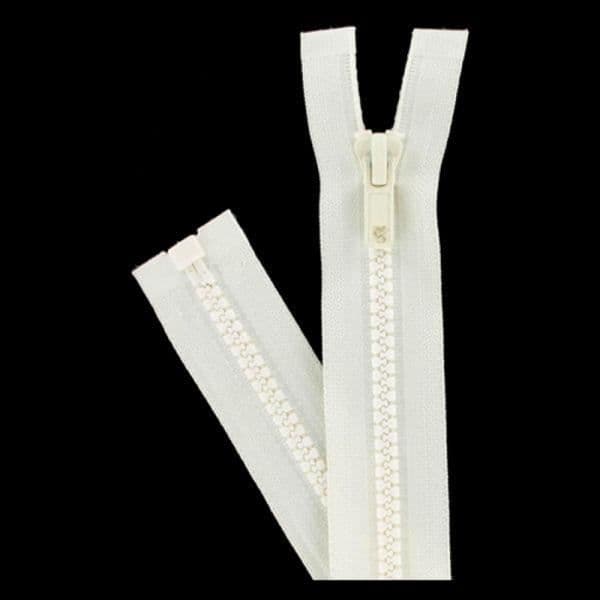 Separabel dragkedja - Prym - 75 cm - Formsprutad plast - Bredd 6 mm - Off-white Äggskal