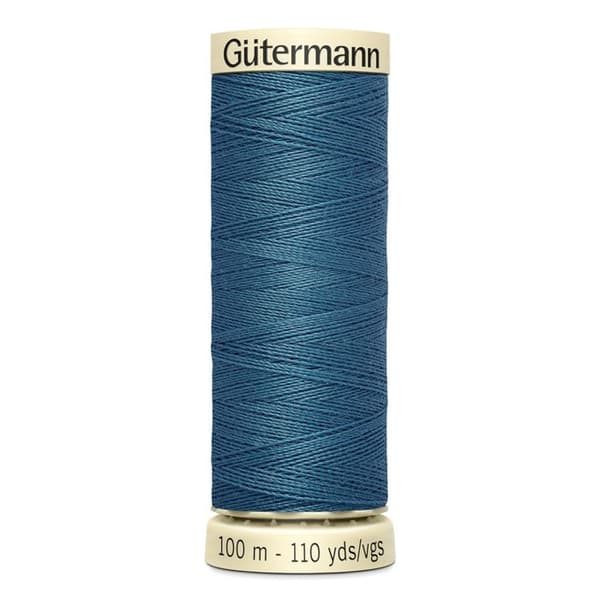 Lot om 5 spolar 100m Tråd 100% polyester Gutermann Ref 788988 - Att 903 - stålblå Stålblå
