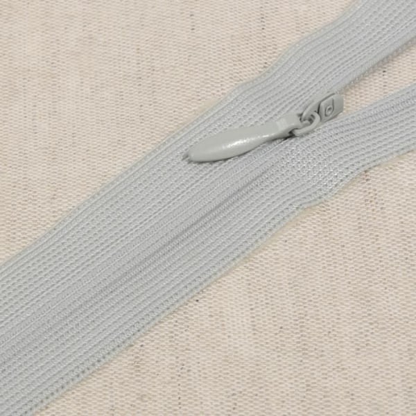 Osynlig justerbar icke-separerbar stängning - MDC - Nordhav Grey - 40 cm - Elegant - Praktisk grått hav nord
