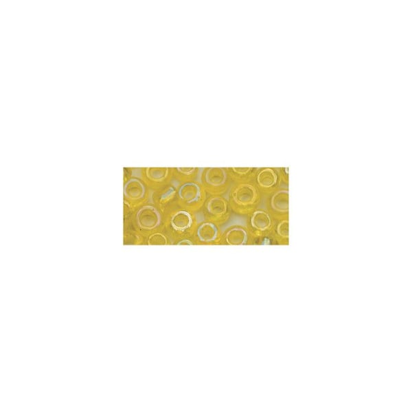 Perle rocaille 2 mm transparent lüstergul 17 g