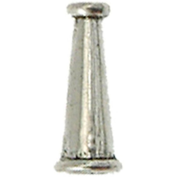 Pärlemетall kon 16x6 mm silverfärgad Silver