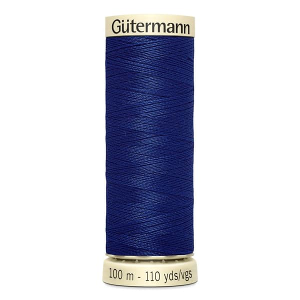 Får 5 spolar 100m Tråd 100% polyester Gutermann Ref 788988 - Att 232 - kobaltblå koboltblå