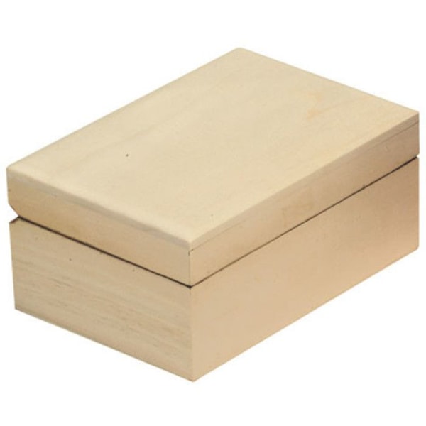 Trälåda - Smycken 165x110x75mm trä
