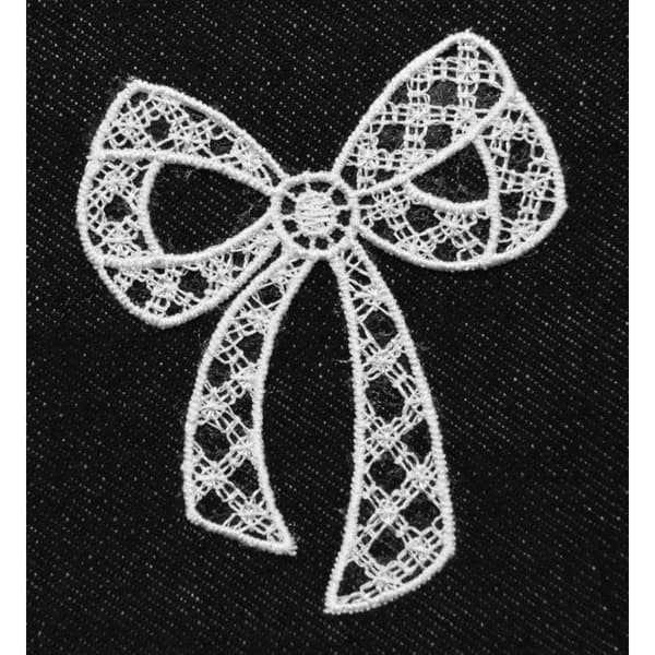 Ki-Sign - Termotransfer spetsband 8x6cm Vit