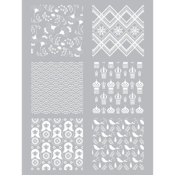 Graine Créative - Silkscreen schablon för polymerlera Ryssland