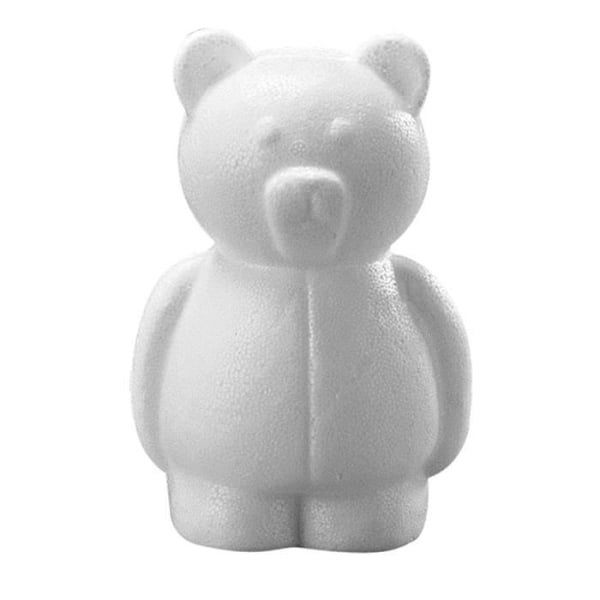 Polystyrenebjörn - Ej specificerad - 15 cm - Vit färg - För barn - Unisex
